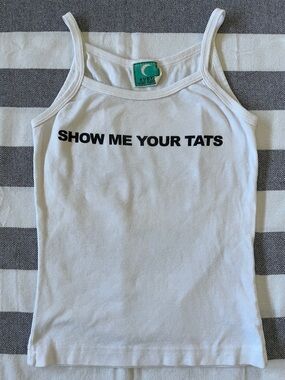 “SHOW ME YOUR TATS” strappy tank